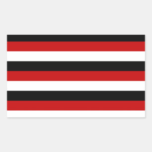 Adesivo Retangular Bandas de bandeira de Trinidad e Tobago Iêmen