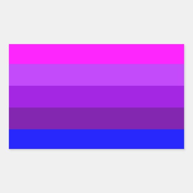 Adesivo Retangular Bandeira Alternativa do Orgulho Transgênero (Frente)