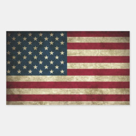 Adesivo Retangular Bandeira Americana