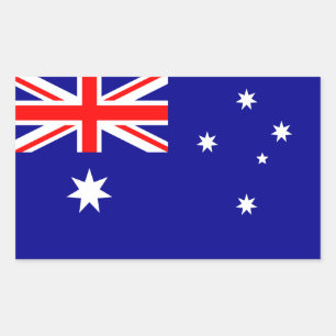 Adesivo Retangular Bandeira australiana