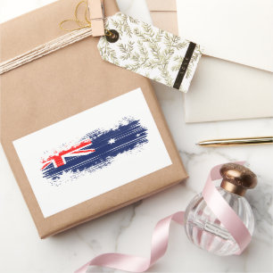 Adesivo Retangular bandeira australiana