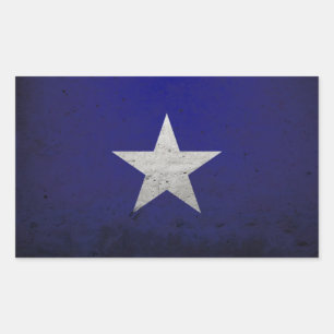 Adesivo Retangular Bandeira azul Bonnie