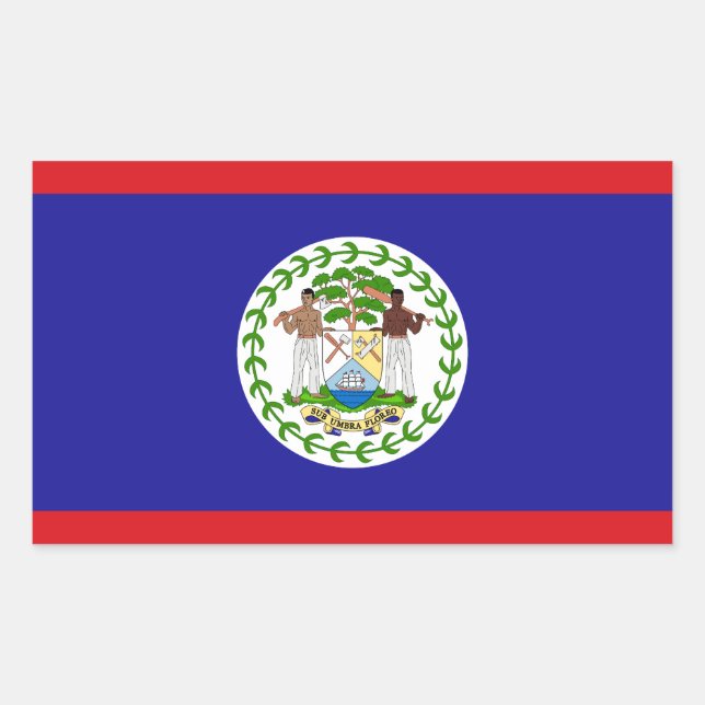 Adesivo Retangular Bandeira Belizenha (Frente)