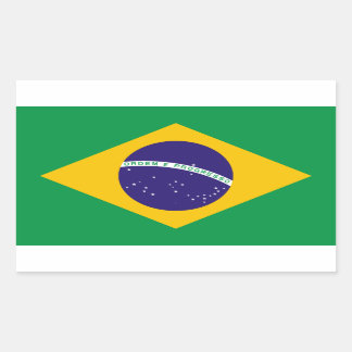 Adesivo Retangular bandeira brasileira