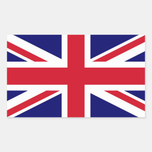 Adesivo Retangular Bandeira Britânica