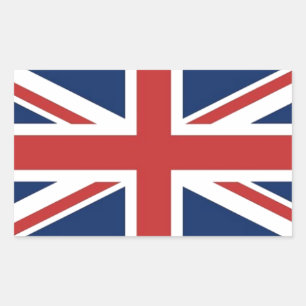 Adesivo Retangular Bandeira Britânica