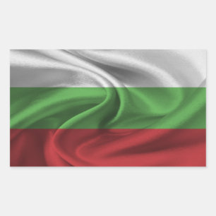 Adesivo Retangular Bandeira Bulgária
