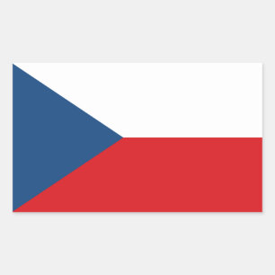 Adesivo Retangular Bandeira Checa, Bandeira da República Checa