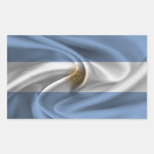 Adesivo Retangular Bandeira da Argentina