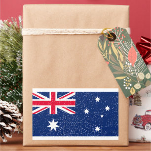 Adesivo Retangular Bandeira da Austrália, colheita