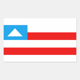 Adesivo Retangular Bandeira da Bahia Brasil