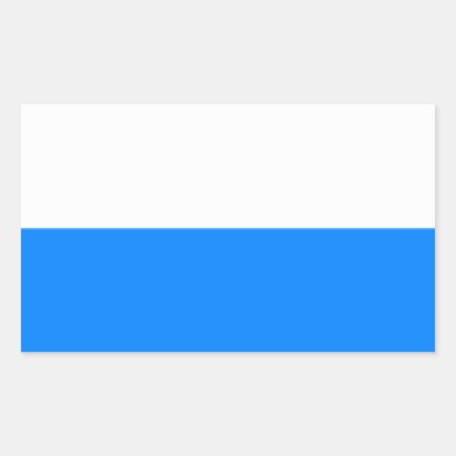 Adesivo Retangular Bandeira da Baviera (Frente)
