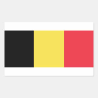 Adesivo Retangular Bandeira da Bélgica