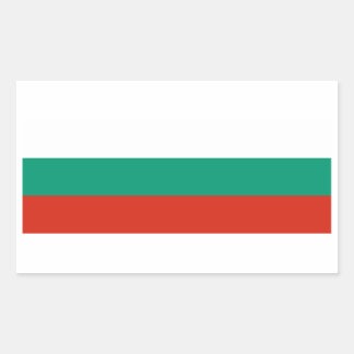 Adesivo Retangular Bandeira da Bulgária