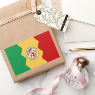Adesivo Retangular Bandeira da cidade de Los Angeles
