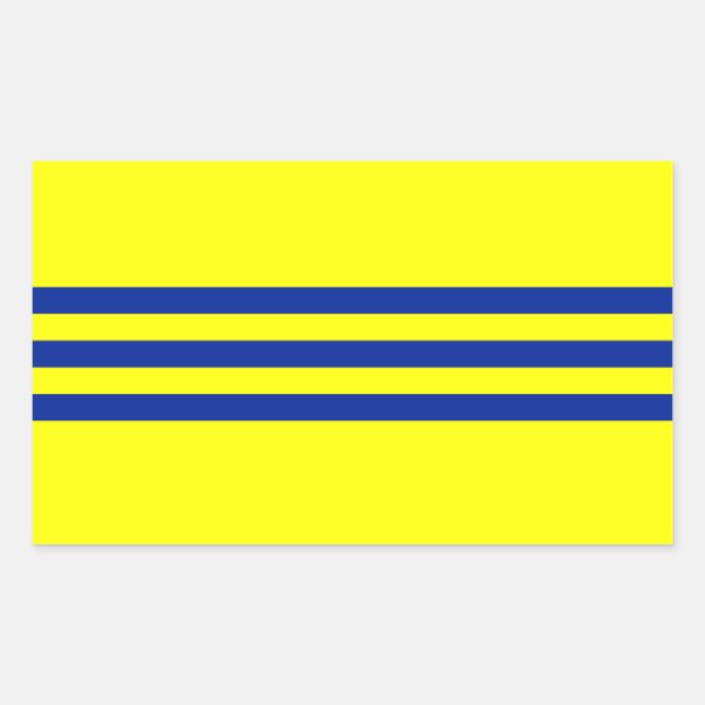 Adesivo Retangular bandeira da Cochinchina (Frente)
