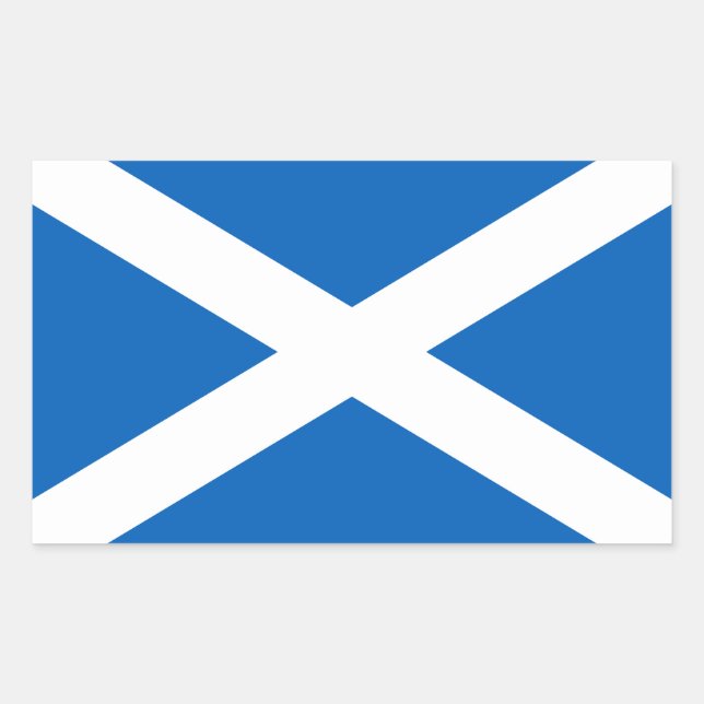 Adesivo Retangular Bandeira da Escócia (Frente)