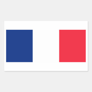 Adesivo Retangular Bandeira da França