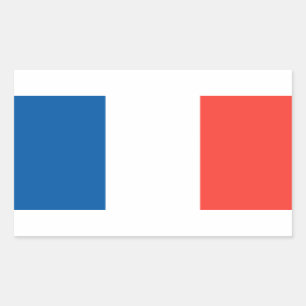Adesivo Retangular Bandeira da França