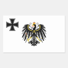 Adesivo Retangular Bandeira da Guerra Prussiana