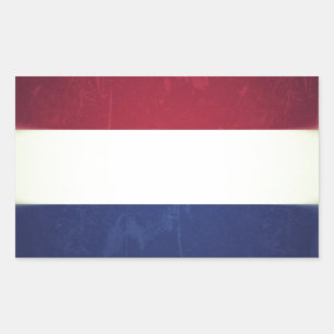 Adesivo Retangular Bandeira da Holanda