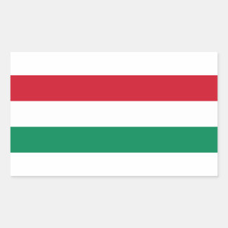 Adesivo Retangular Bandeira da Hungria