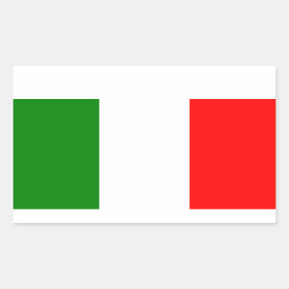 Adesivo Retangular Bandeira da Itália