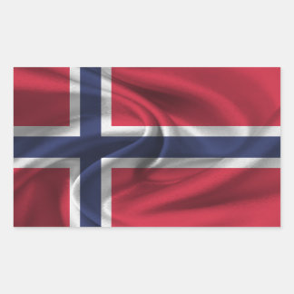 Adesivo Retangular Bandeira da Noruega