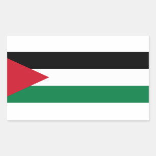 Adesivo Retangular Bandeira da Palestina