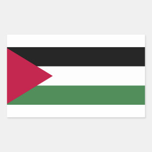 Adesivo Retangular Bandeira da Palestina