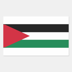 Adesivo Retangular Bandeira da Palestina