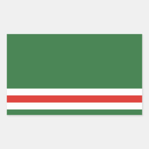 Adesivo Retangular Bandeira da República Chechena da Ichkeria