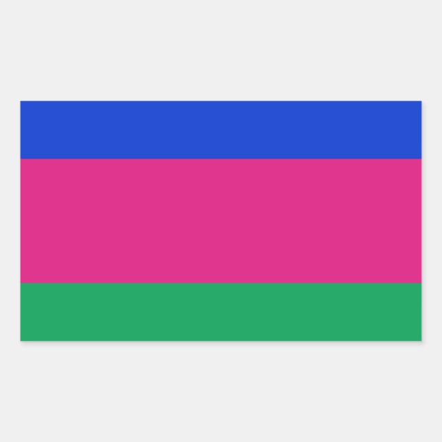 Adesivo Retangular Bandeira da República do Kuban (Frente)