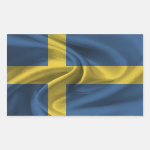 Adesivo Retangular Bandeira da Suécia