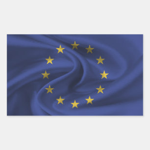 Adesivo Retangular Bandeira da União Europeia