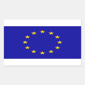 Adesivo Retangular Bandeira da União Europeia