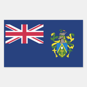 Adesivo Retangular Bandeira das Ilhas Pitcairn