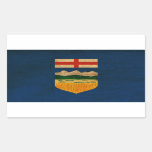 Adesivo Retangular Bandeira de Alberta