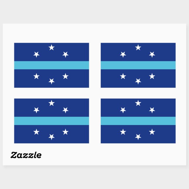 Adesivo Retangular Bandeira de Anaheim, Califórnia (Folha)