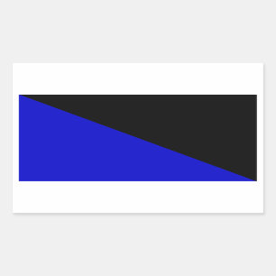Adesivo Retangular Bandeira de Anarcho-Transhumanist