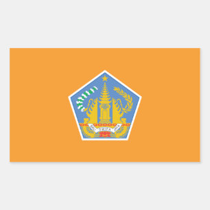 Adesivo Retangular Bandeira de Bali, Indonésia