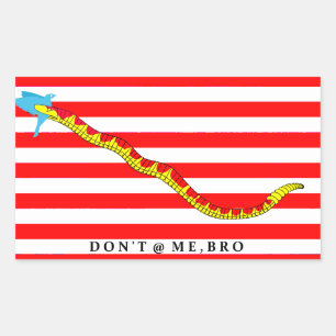 Adesivo Retangular Bandeira de batalha de Tweetwar do marinho