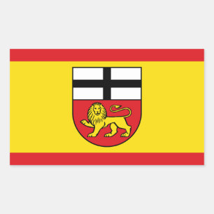 Adesivo Retangular bandeira de Bonn cidade da Alemanha símbolo emblem