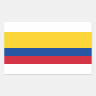 Adesivo Retangular Bandeira de Colômbia