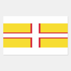 Adesivo Retangular Bandeira de Dorset