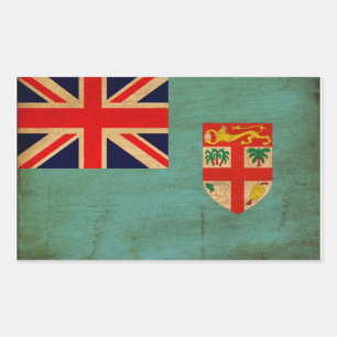 Adesivo Retangular Bandeira de Fiji