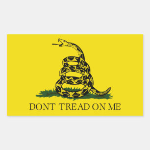 Adesivo Retangular Bandeira de Gadsen