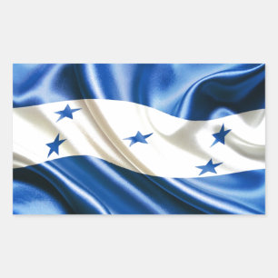 ADESIVO RETANGULAR BANDEIRA DE HONDURAS