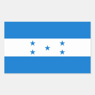 Adesivo Retangular Bandeira de Honduras