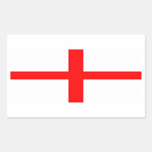 Adesivo Retangular Bandeira de Inglaterra de St George